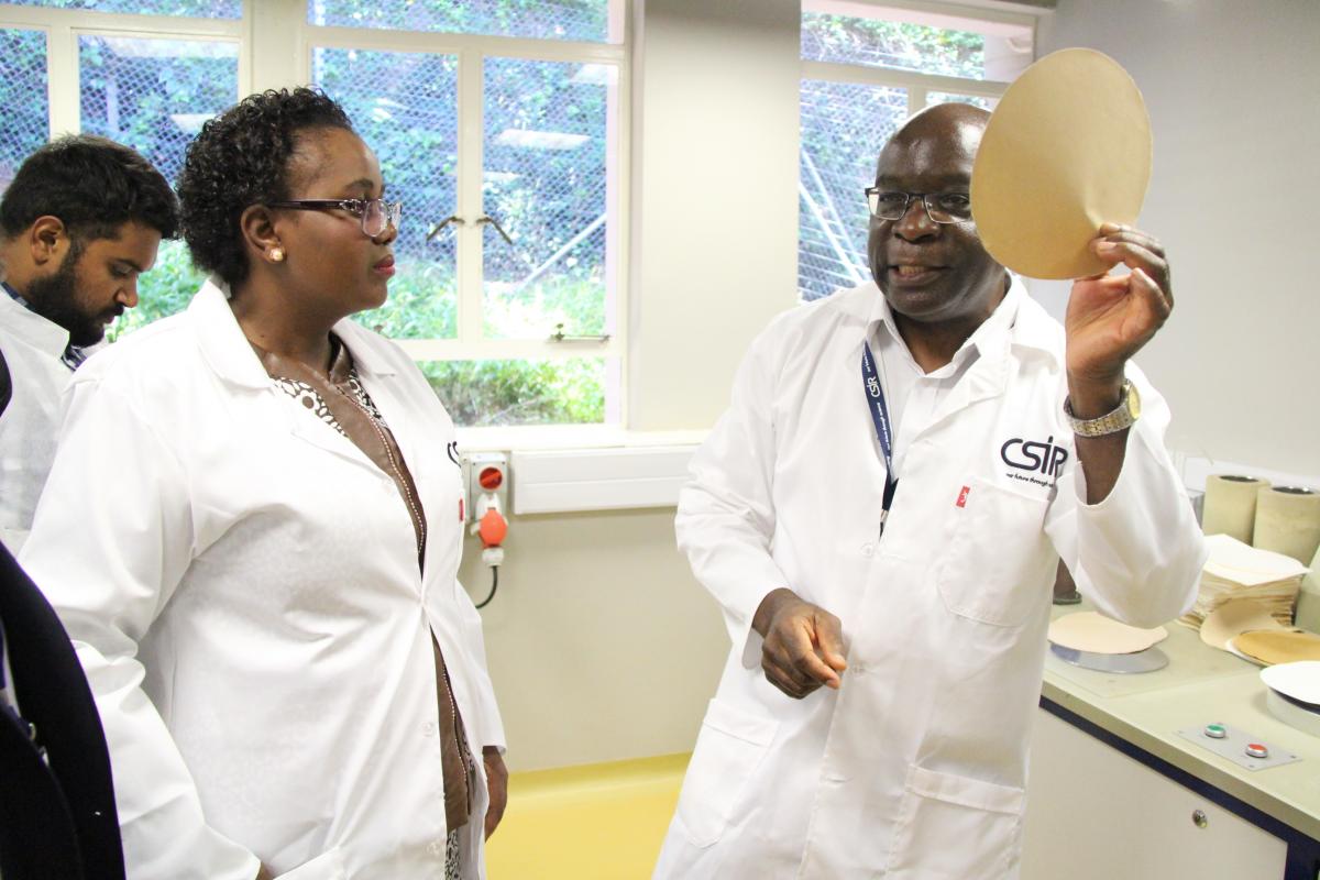 Science and Technology, Minister Mmamoloko Kubayi-Ngubane, at the Council for Scientific and Industrial Research’s (CSIR) Durban campus during the launch of the Biorefinery Industry Development Facility.