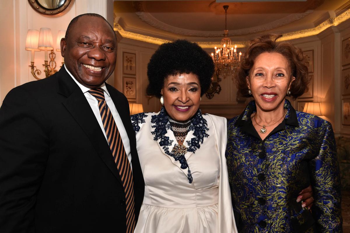 President Cyril Ramaphosa and his wife, Dr Tshepo Motsepe during Winnie Madikizela-Mandela’s 80th birthday party.