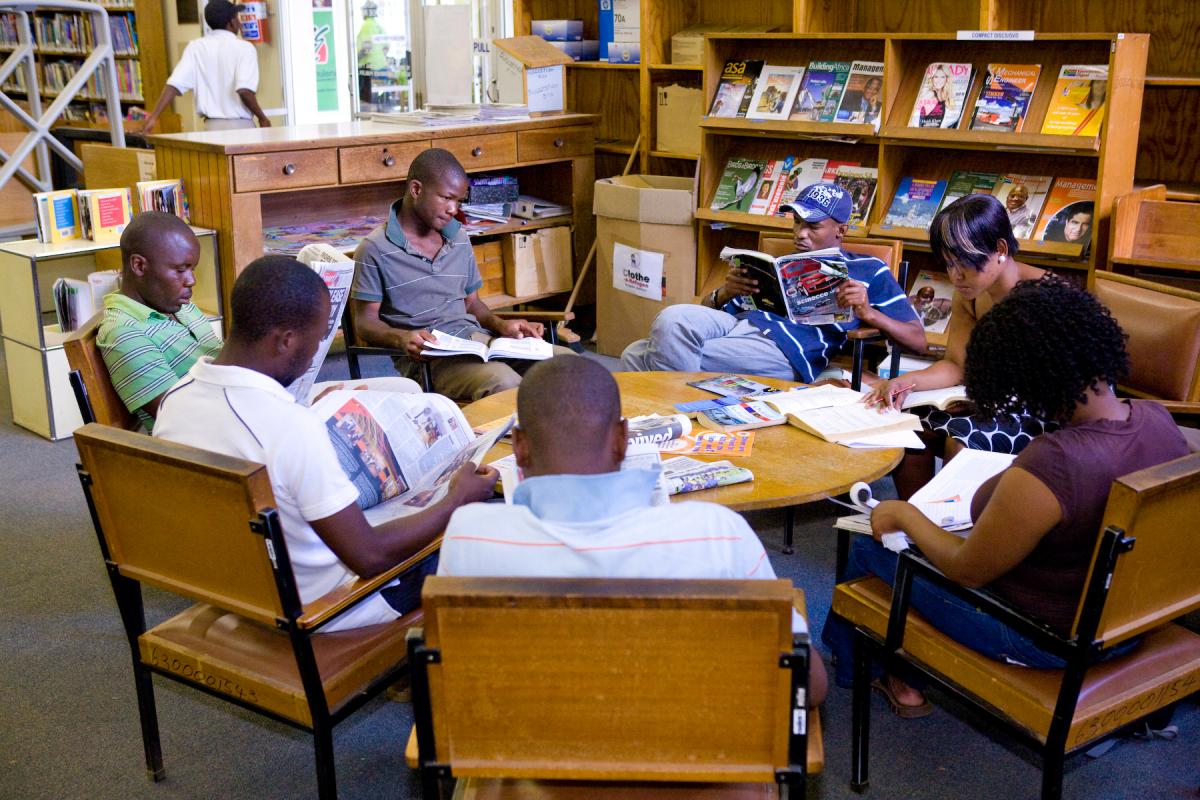 The new library is said to draw young people with its facilities.