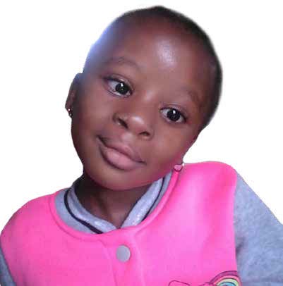 Princess Mchunu who is able to smile thanks to the foundation.