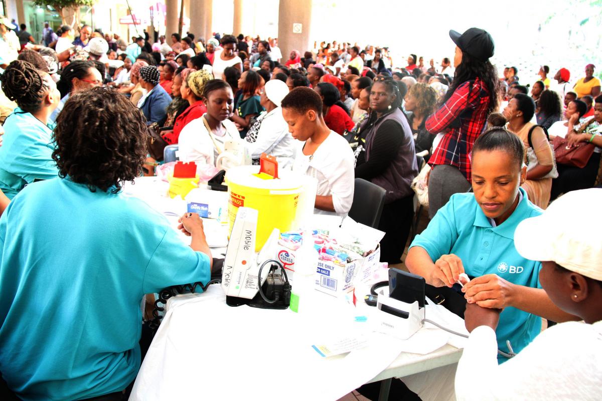 Scores of women were part of the cervical screening drive.