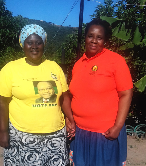 Mngomezulu sisters Neli and Thandi have not allowed politics to come between their sisterhood.