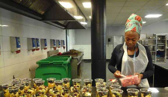 Frutee Belliez owened by Lona Mnguni and her sister Lisa Mthethwa supply fresh fruit salad, smoothies and vegetables to customers.