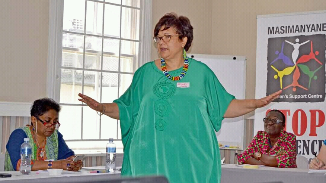 Dr Lesley Ann Foster founded the Masimanyane Women’s Support Centre and is known as a champion for women's rights.