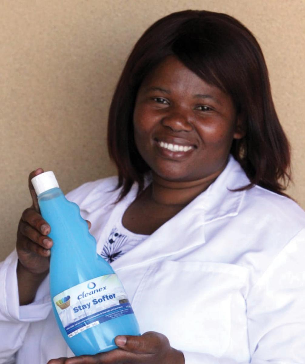 A dream came true for Nonceba Sobai, who runs a business that manufactures cleaning products.