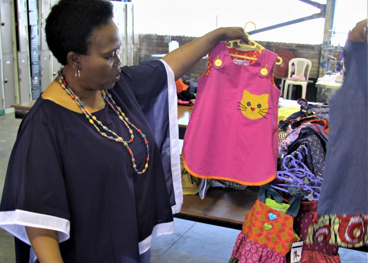 Sikhona Managing Director Khosi Jayiya saw a gap in the market and decided to manufacture ethnic clothes for children.