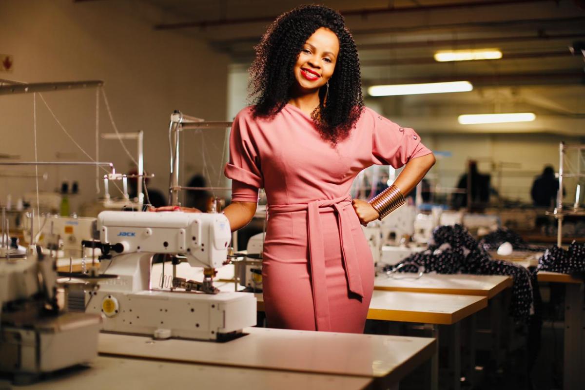 Chaz Ngaka has made her mark in the clothing manufacturing industry and also created about 120 jobs.