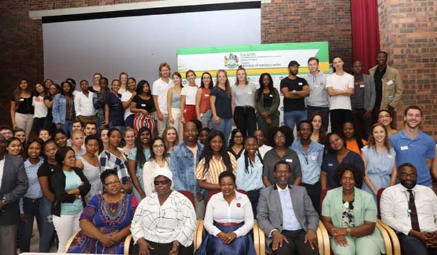 Over 200 young health workers ready to serve the community in different areas of KwaZulu-Natal as part of their in-service training.