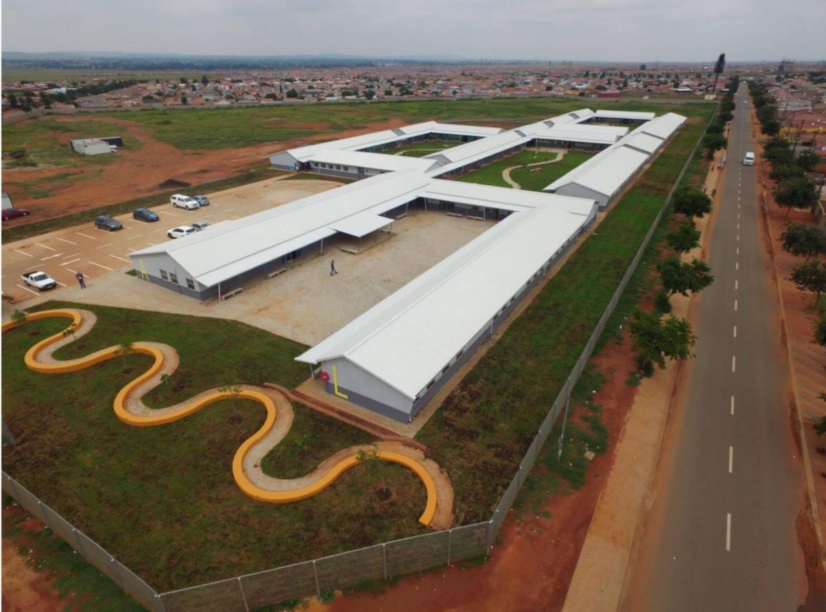 The newly-opened Protea Glen Secondary school aims to deliver quality matric results. The school was and sound-proofing. v opened by Gauteng MEC for Education Panyaza Lesufi.