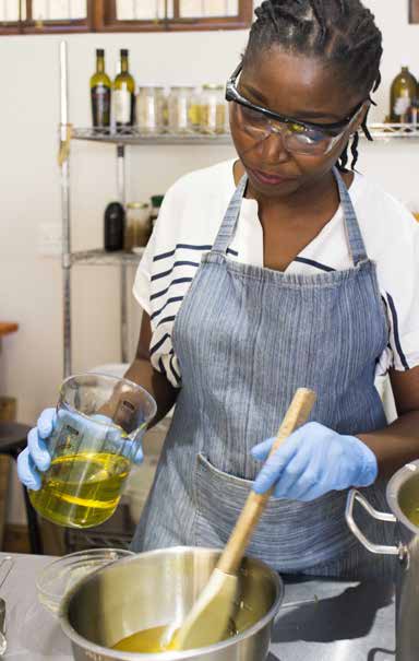 Zikhona Tefu makes skin-loving soaps and balms.