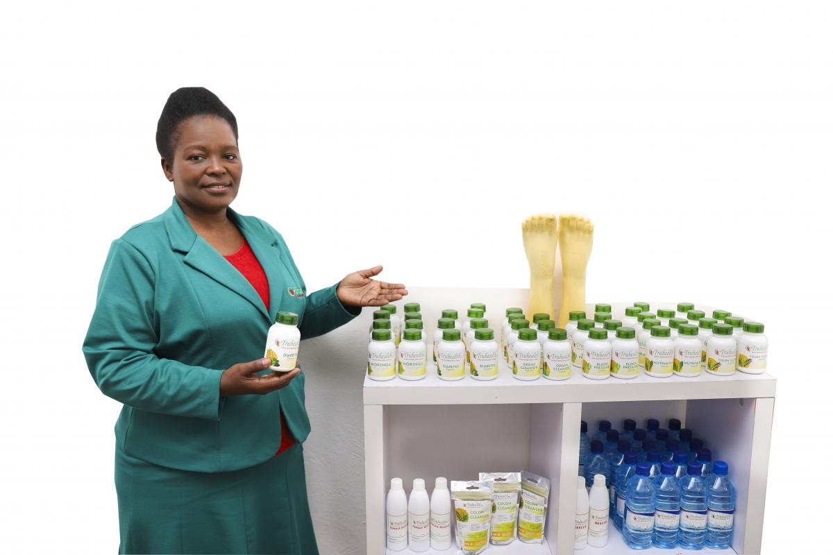 Nokuthula Mahaye runs a clinic that offers various forms of therapy and natural herbs to heal patients.