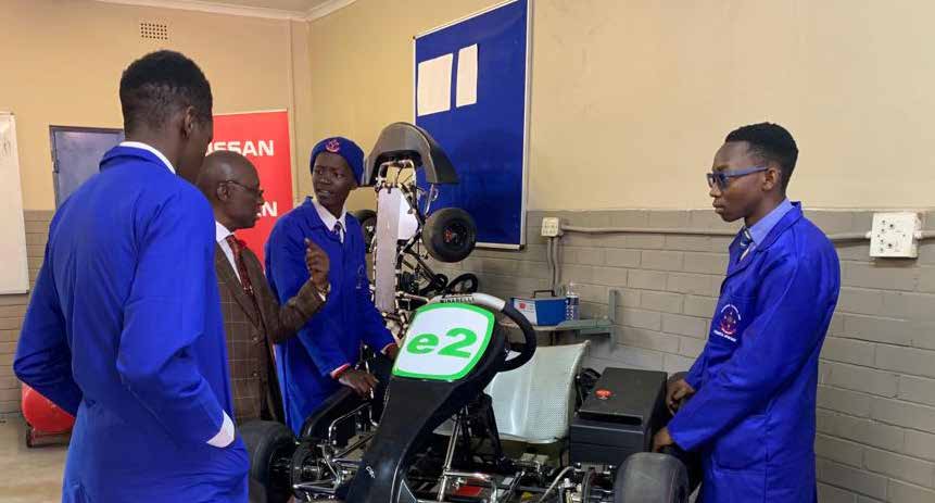 Learners from Katlehong Engineering School of Specialisation receive first hand experience in transport, manufacturing and logistics.