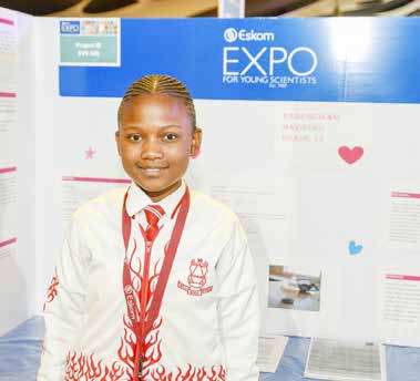 Young Scientist Gcinani Mazibuko.