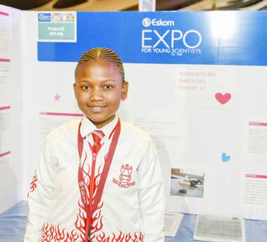 Young Scientist Gcinani Mazibuko.