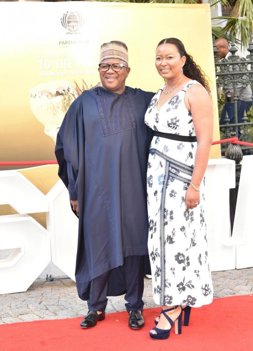 Transport Minister Fikile Mbalula and his wife Nozuko.