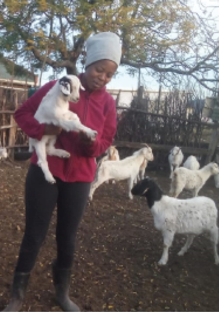 Nomagcinandile Suduka has converted her family’s subsistence farm into a small business.