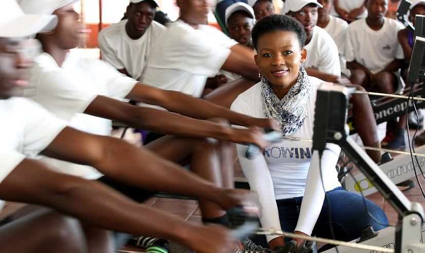 Virginia Mabaso is leading the drive to develop rowing in South Africa. Photo: RowSA