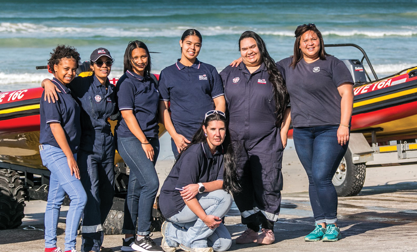 Some of the women who are making a difference at the NSRI station in Strandfontein. Picture credit: NSRI