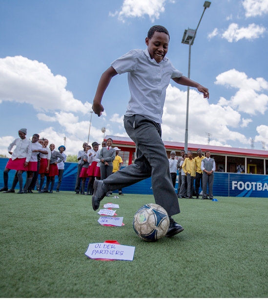 Grassroot Soccer reaches 70 000 children every year. Picture credit: Grassroot Soccer Grassroot Soccer reaches 70 000 children every year. Picture credit: Grassroot Soccer