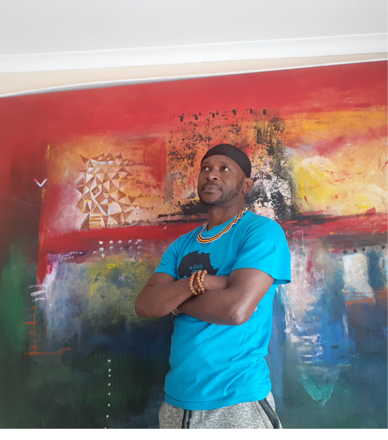 Nico Phooko, the music painter. PHOTO: Mpilo Phooko.