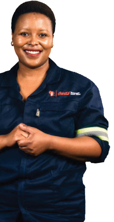 Proud share owner is Lerato Kgasi who joined CCBSA in May 2019 as a cleaner.