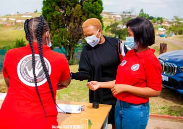 Social Development Minister Lindiwe Zulu at the launch of the Umzansi Youth in Business Digital HIV and Resource Centres. Image: Umzansi Youth in Business.