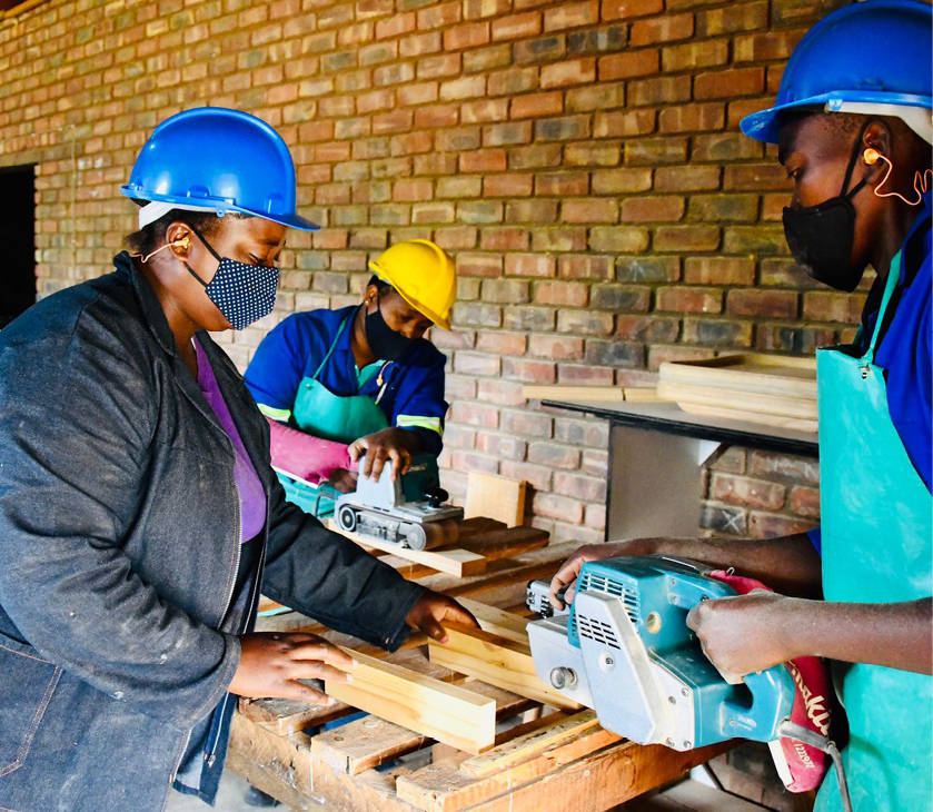 Members of the Limpuma Furniture Cooperative are making a name and a living for themselves through their furniture-making skills.