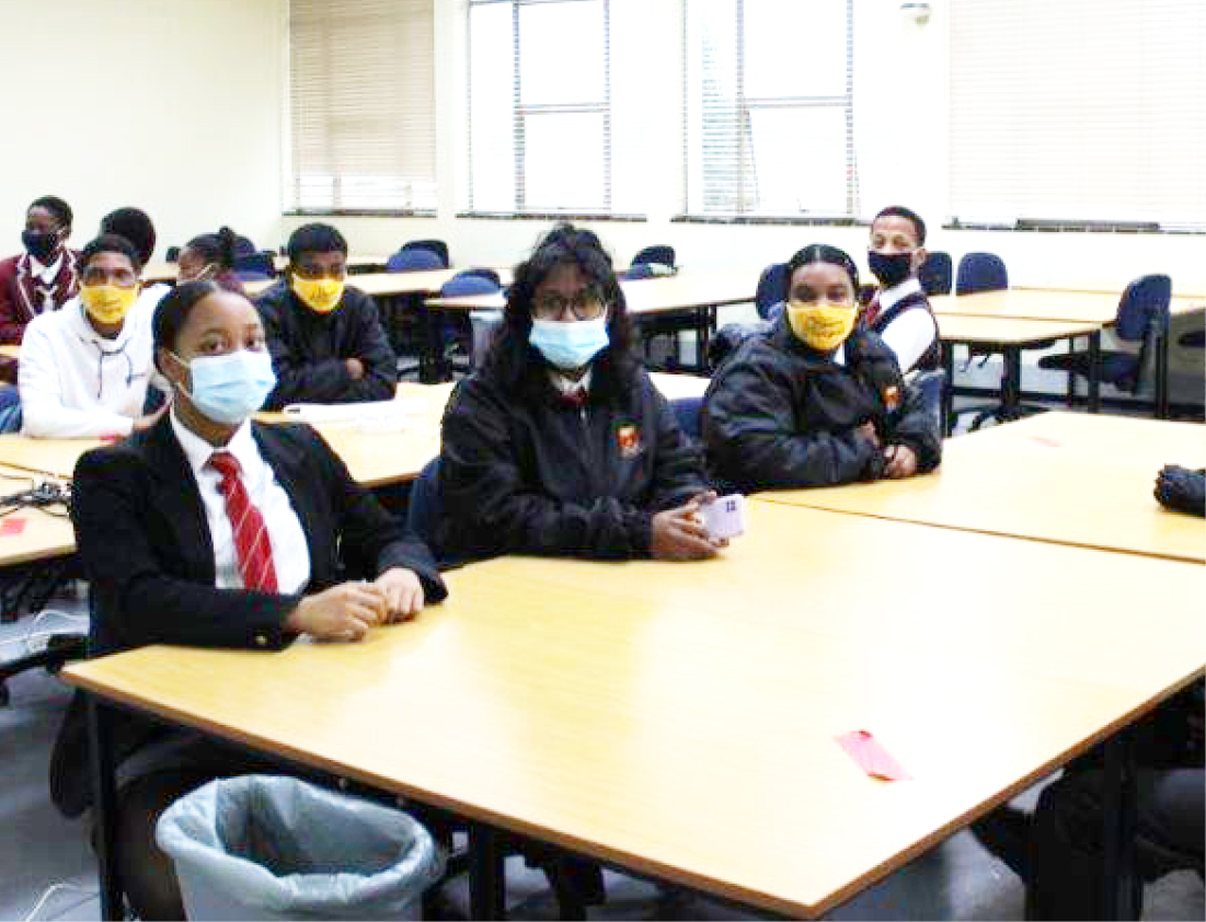 Learners participate in a solar generation workshop in Stellenbosch.