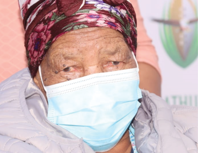 Chithekile Hlabisa (101) has already beaten COVID-19 once and has ensured she is protected from the virus by having the vaccine.