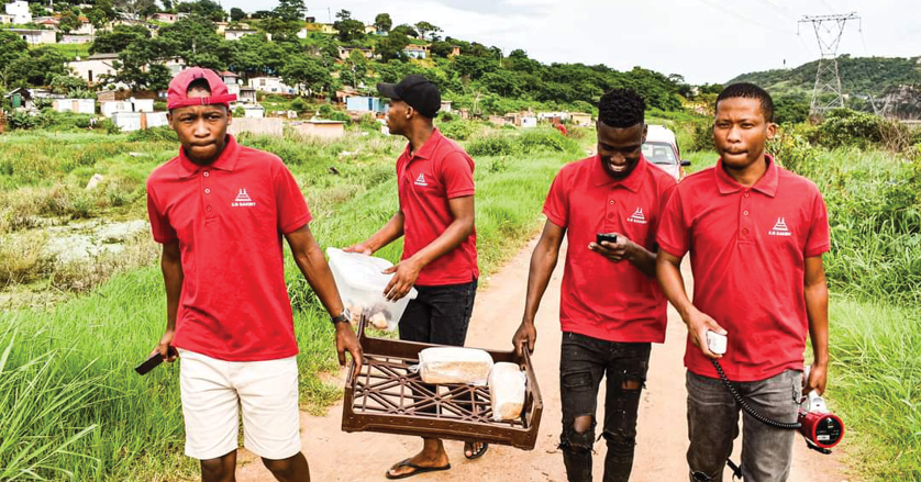 SG Bakery employees take their products to the community.