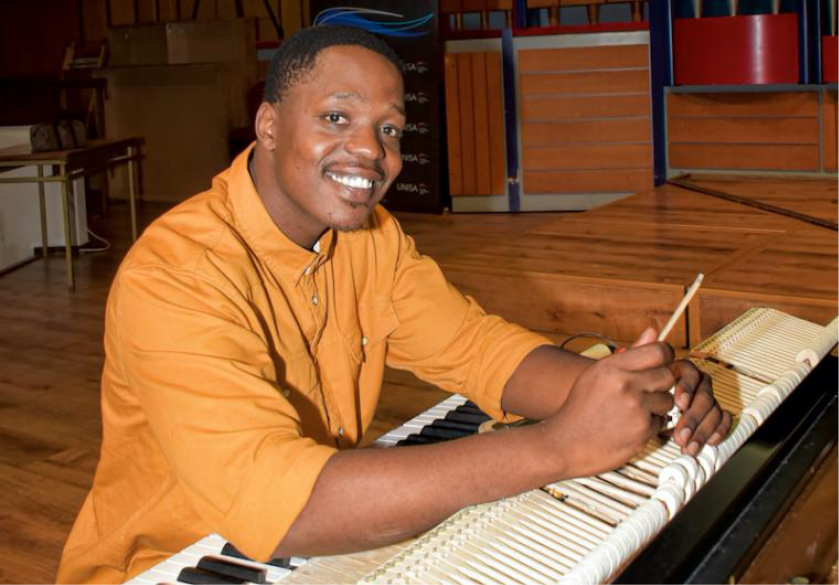 Tshepiso Ledwaba is the first black Steinway pianoapproved technician in Africa. Images: UNISA