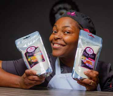 Nonjabulo Nzuza produces her own readyto- bake goodies, which she couriers to customers across the country.