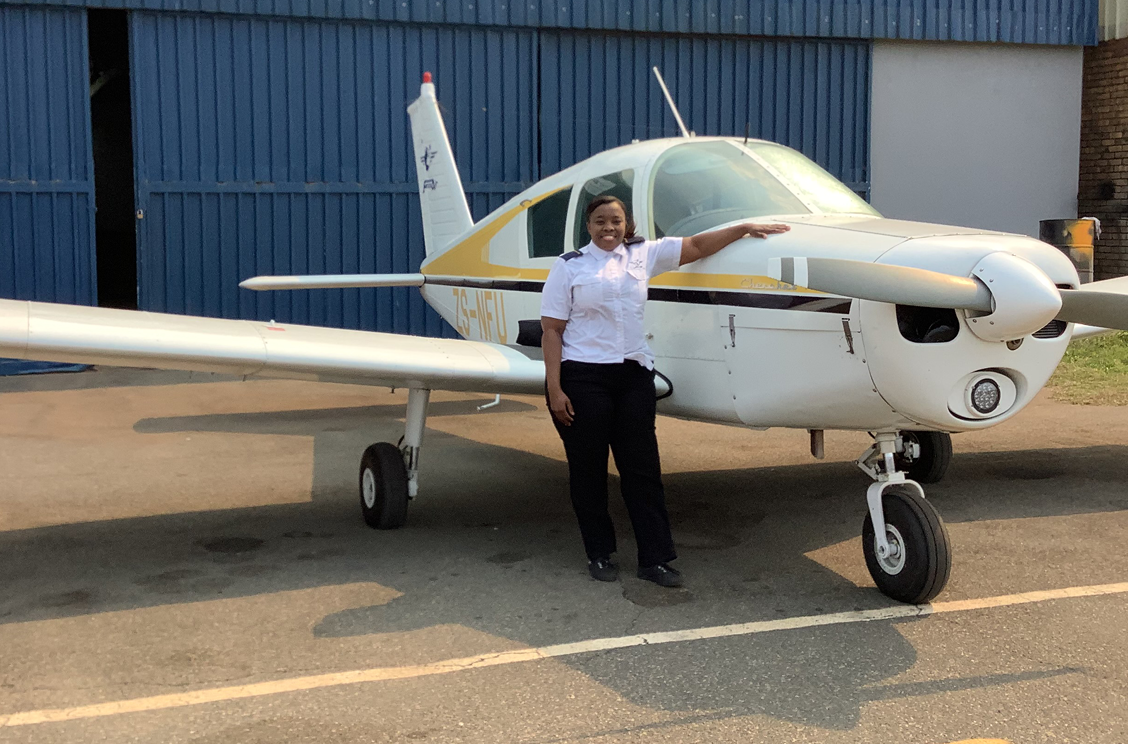 Students pilot Nokuthula Mchunu is determine to make her dreams come true.