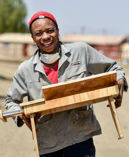 Thabang Shinners is crafting his success in the carpentry business. 