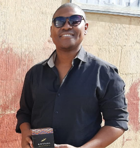 Vusimuzi Mokoena is on his way to being a successful entrepreneur by selling his blend of rooibos tea
