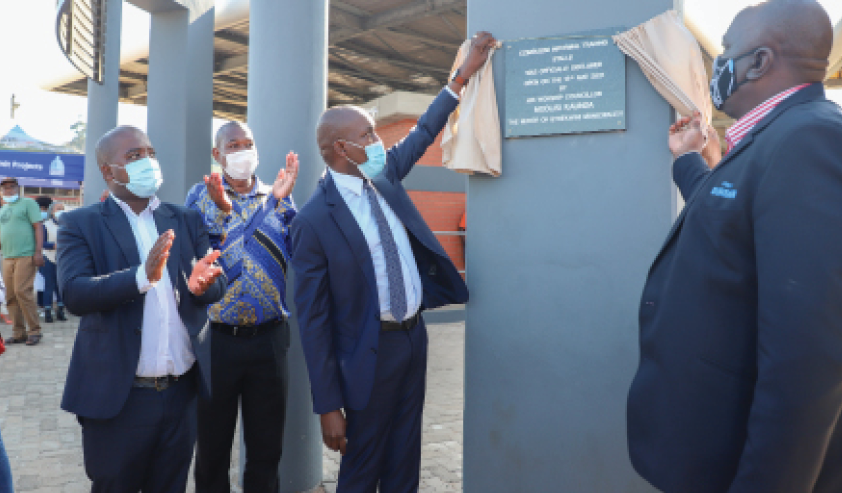 eThekwini Municipality officials at the opening of the Ezimbuzini Automotive Hub and Informal Trading Stalls.