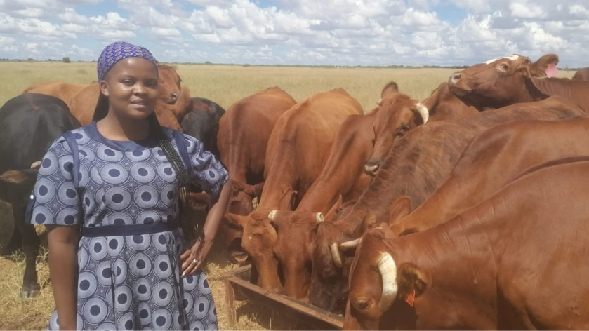 Refilwe Manuel runs a mixed farming business thanks to the support she received from the Sire Subsidy Scheme.