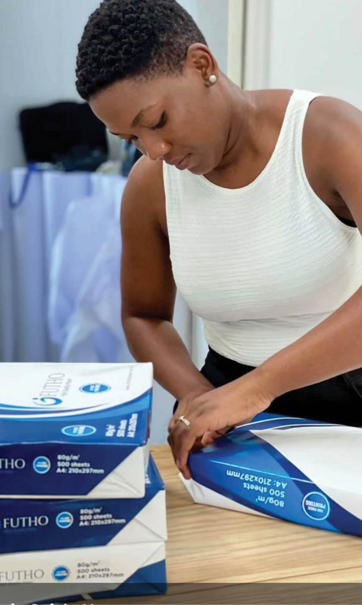 Mbalenhle Ngcobo is making her mark in the paper industry.