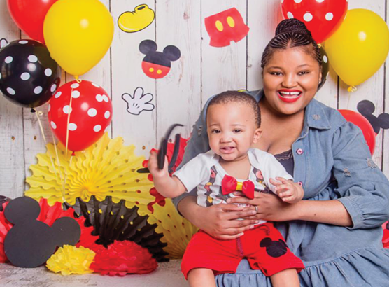 Keneiloe Myoli with her son, Zukhanye, who was born preterm.