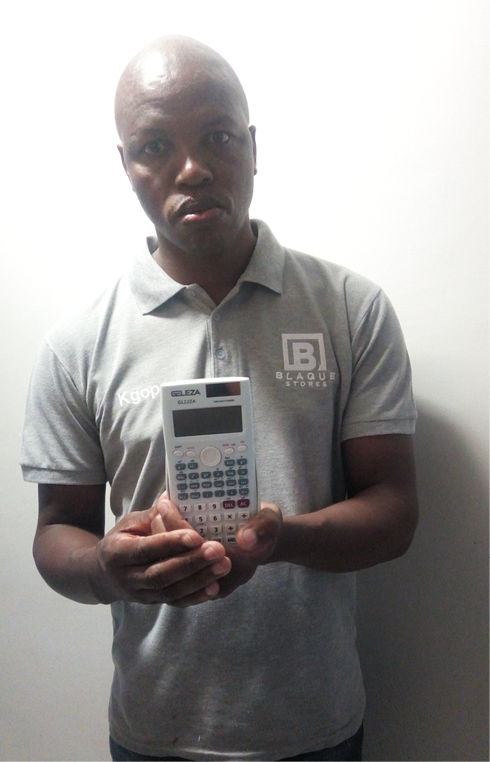 The Geleza scientific calculator invented by Limpopo-born mathematician Mothupi Kgopa.