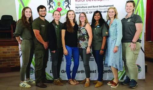 The newly appointed student veterinarians who will be assisting community members with animal health.