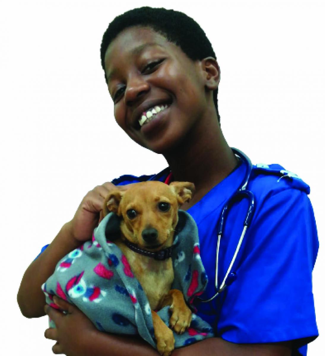 Phumelela Mthimkhulu is one of the country’s first veterinary nurse graduates.
