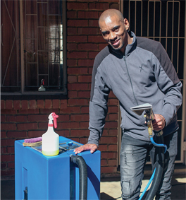 Marlon Morgan makes a clean break with his cleaning service company.