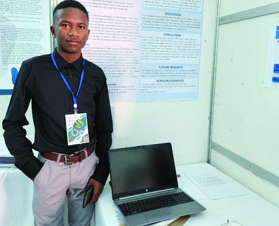 Kutlwano Tshatiwa developed a smart application to diagnose pneumonia and skin cancer.