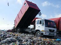 Above: Municipalities are struggling to provide regular and consistent waste collection services. Once dumpsites develop, they are not regularly cleared, and a number of landfills do not meet regulatory compliance standards.