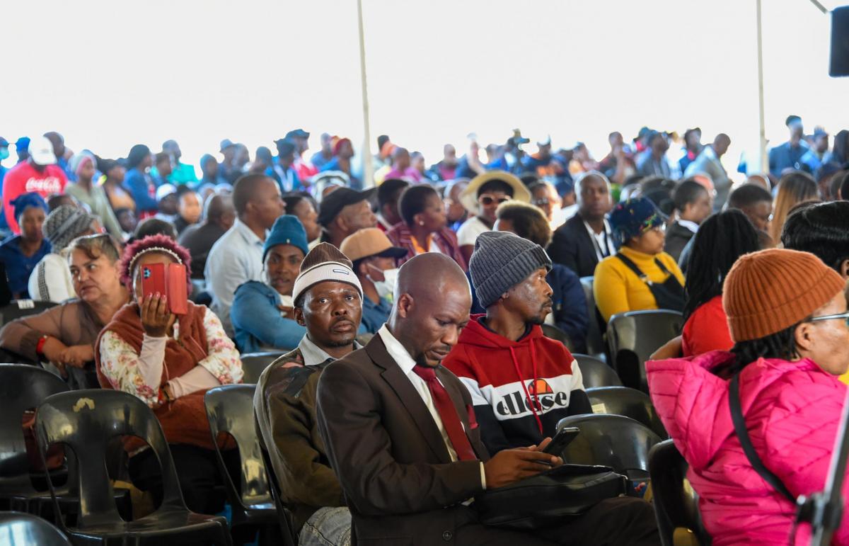 Residents of Sedibeng District Municipality gathered in numbers during the Presidential Imbizo.