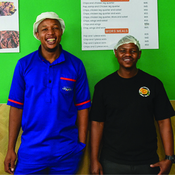 Itumeleng Lekomanyane and Sammy Diphoko are the owners of Sandwich Nton Ntons.