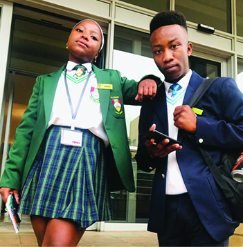 Goitseone Maboe and Neo Cholo, both 17, are the founders of Mosetsana Feminine products.