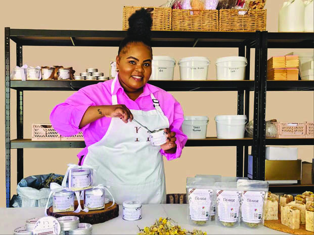 Namhla Dotwana of Namhla Collection making her mark in hair and beauty products with the use of sage (impepho).