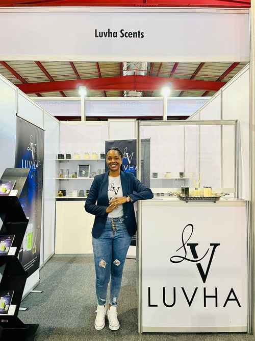 Lutendo Malambe the brains behind Luvha Designer Scents.